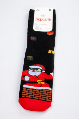 Шкарпетки жіночі новорічні махрові